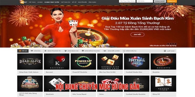 Những thao tác chỉ dẫn quan trọng có tại danh mục